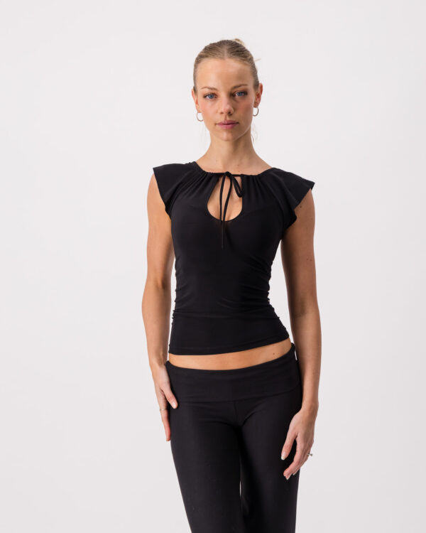 Nova Keyhole Top - Black